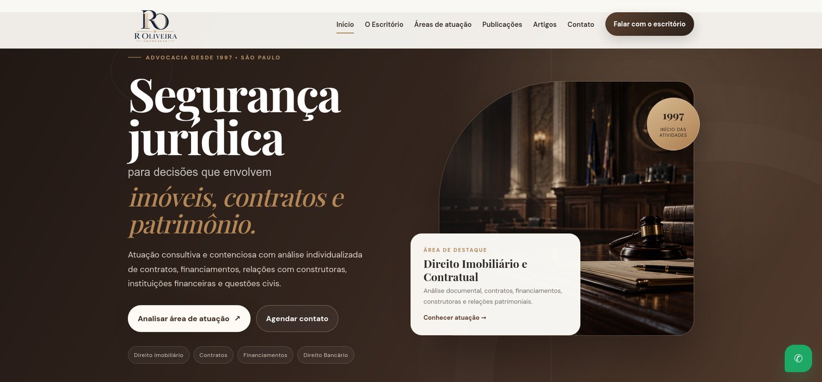 Projeto R. Oliveira Advocacia