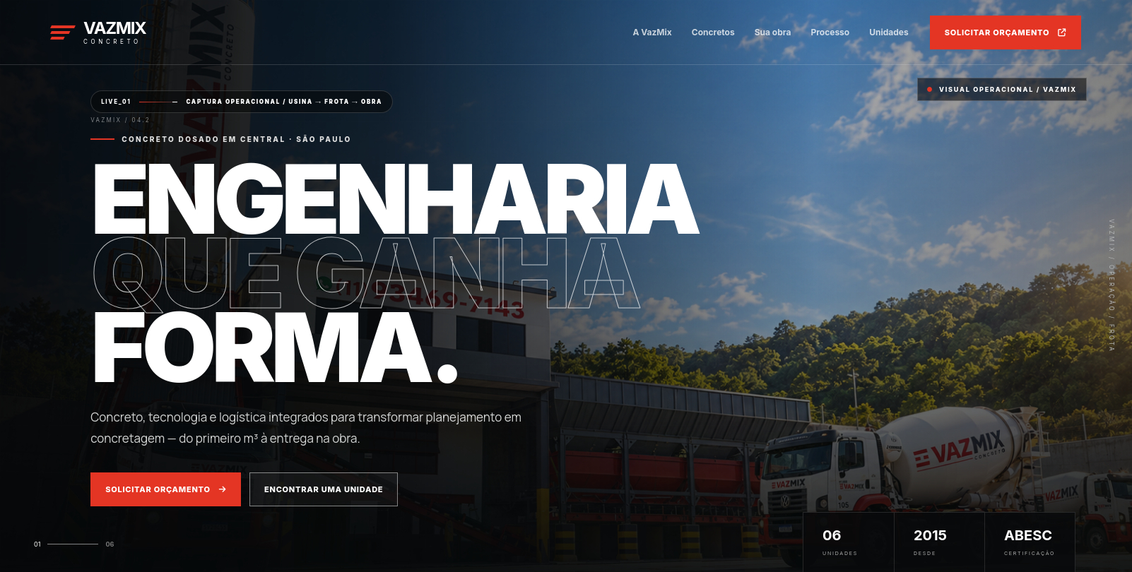 Projeto VazMix Concreto