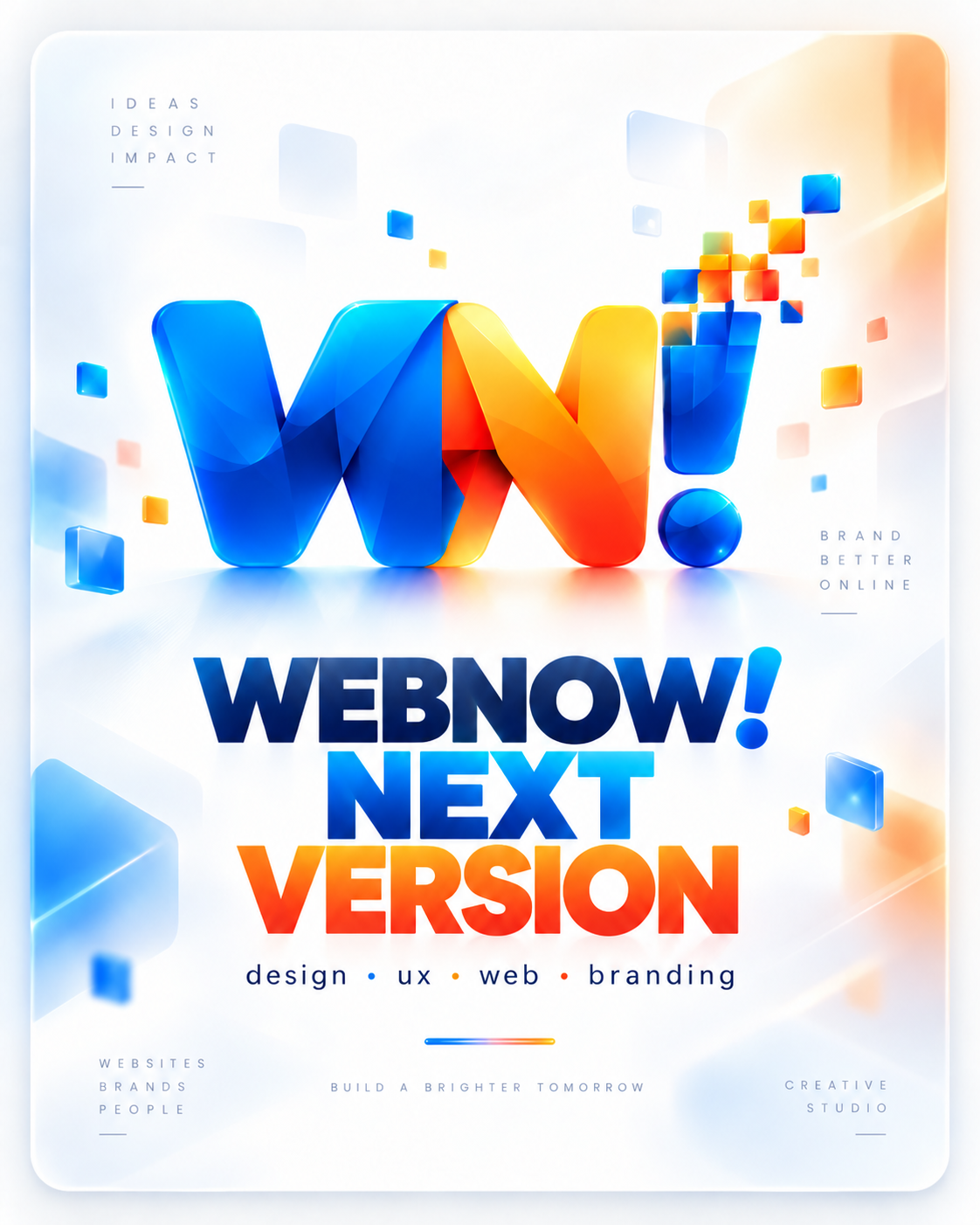 WebNow! Next Version — design, UX, web e branding